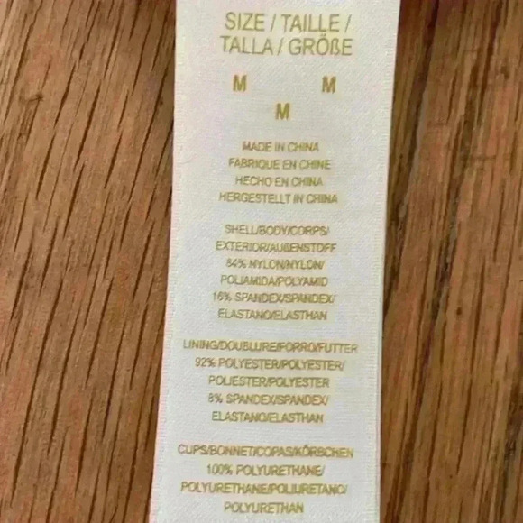 Kate Spade one piece, pink, halter swim suit; size M (S79202) - Picture 8 of 9